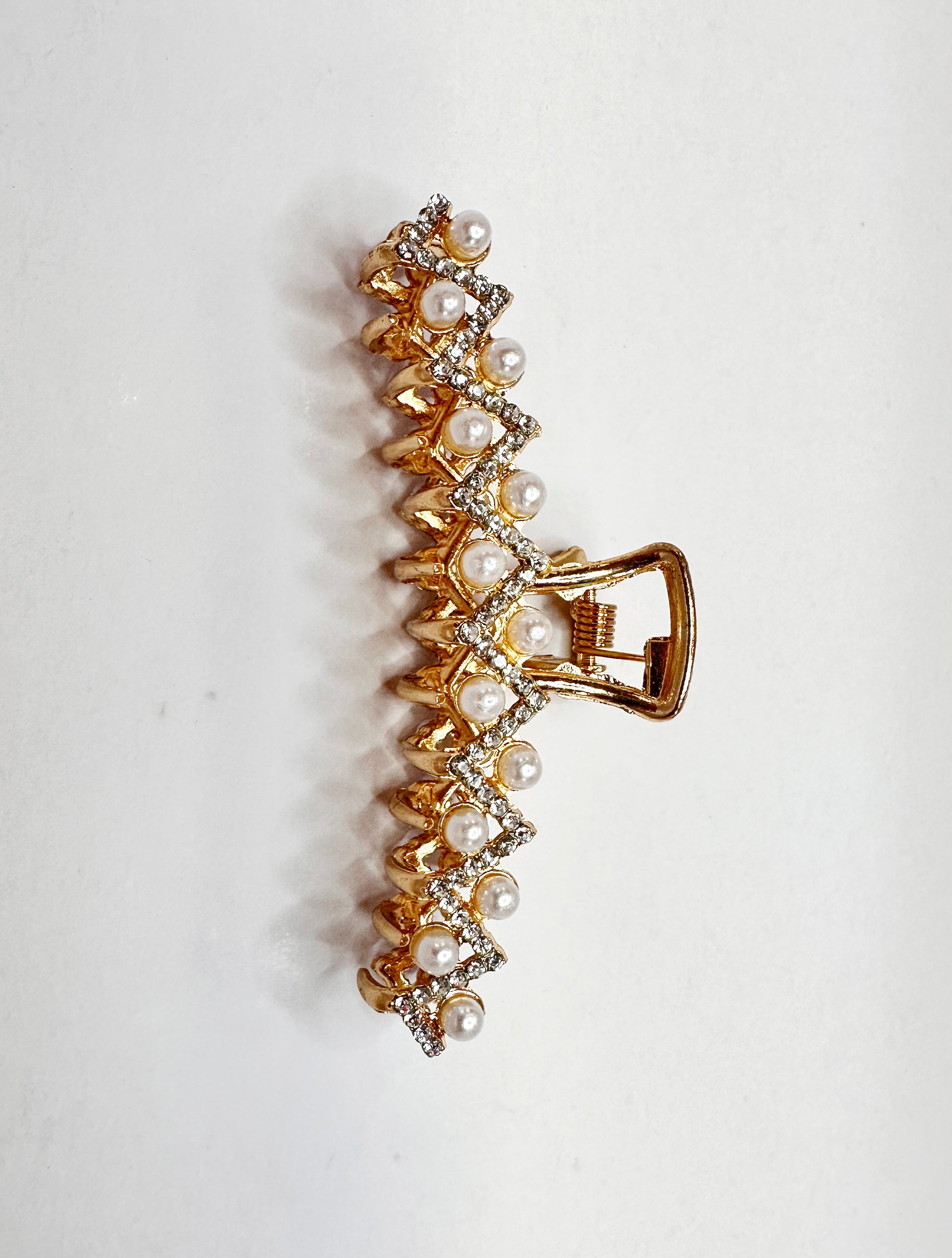 Hair Clip-Moti-Gold